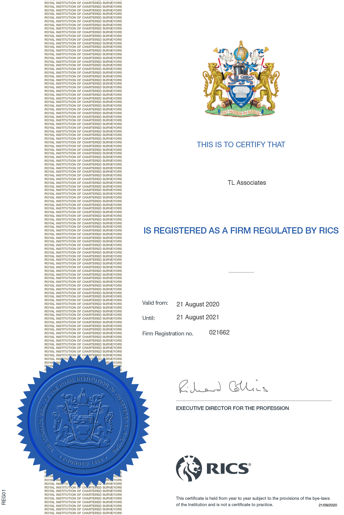 TLA Certificate